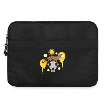 Thylacine Skull Gold - Loup Tigre de Tasmanie doré - Sacoche pour ordinateur portable 15 pouces - noir - Devant