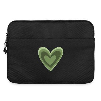 Green Heart - Laptoptasche 15" - Schwarz - Vorne