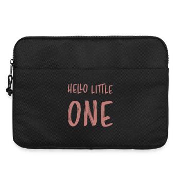 Kraftvoller Willkommensspruch für Nachwuchs - Laptoptasche 15" - Schwarz - Vorne
