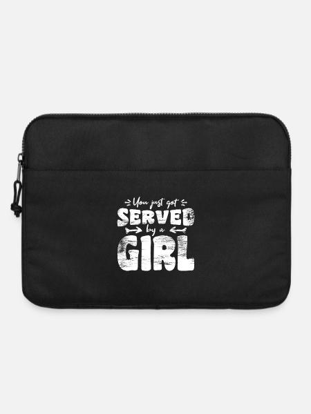 Tischtennis Mädchen - Laptoptasche 15" - Schwarz