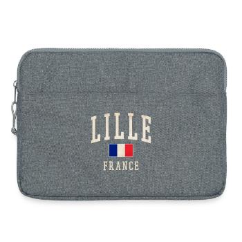 Lille Frankreich Vintage Logo - Laptoptasche 15" - Grau meliert - Vorne