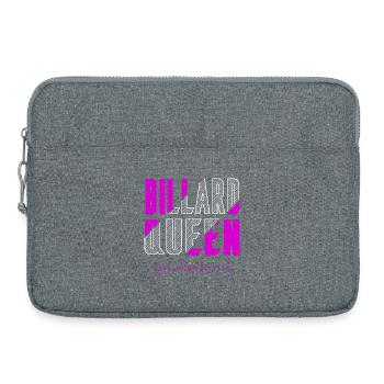Billard Königin - Laptoptasche 15" - Grau meliert - Vorne