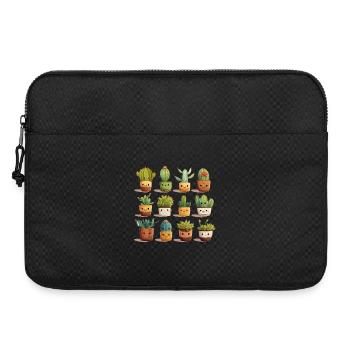 Kakteen Freunde Kollektion - Laptoptasche 15" - Schwarz - Vorne