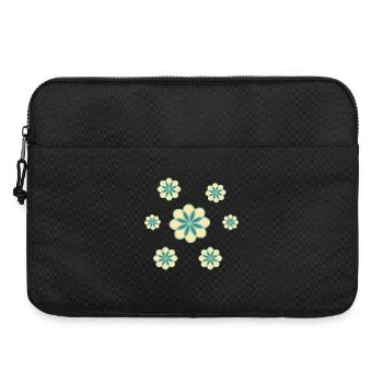 Flowers - Laptop bag 15" - black - Front