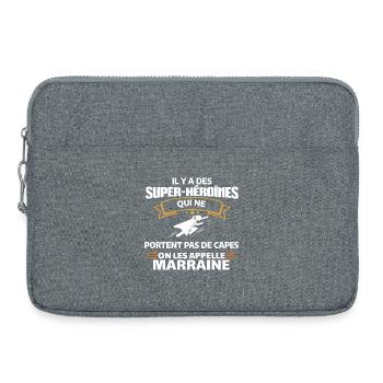 Super-Héroïnes Invisibles Empowerment Tee - Sacoche pour ordinateur portable 15 pouces - gris chiné - Devant