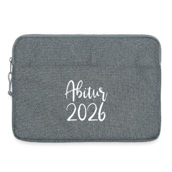 Abitur 2026 - Laptoptasche 15" - Grau meliert - Vorne
