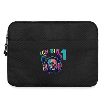 1.Geburtstag Koala Koalabär mit Kopfhörer Musik - Laptoptasche 15" - Schwarz - Vorne
