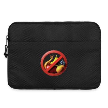 L’abstinence de fruits avec les panneaux d’interdiction - Sacoche pour ordinateur portable 15 pouces - noir - Devant