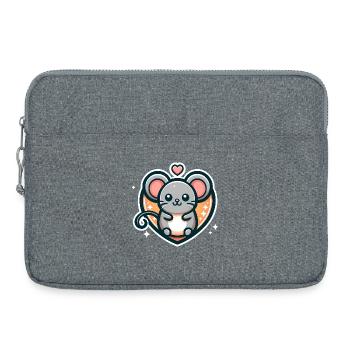 Favorite mouse - Laptop bag 15" - heather grey - Front