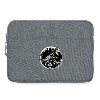 Dinosaur Skeleton Tyrannosaurus Rex Dino Fossil - Laptop bag 15" - heather grey - Front