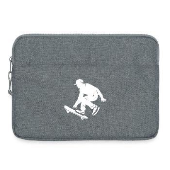 Skateboarding Boy - Laptop bag 15" - heather grey - Front