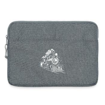Dampflokomotive - Laptoptasche 15" - Grau meliert - Vorne