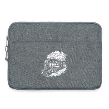 Dampflokomotive Grafik - Laptoptasche 15" - Grau meliert - Vorne