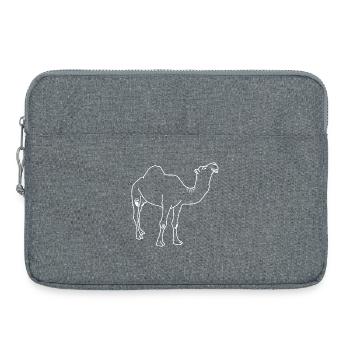 Dromedar lineart - Laptoptasche 15" - Grau meliert - Vorne