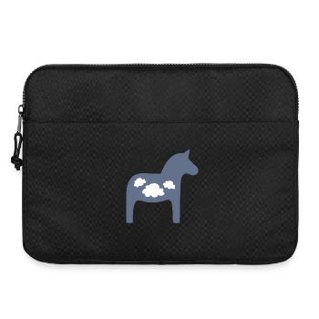 Dala Horse Clouds Scandinavian Christmas Horse - Laptop bag 15" - black - Front