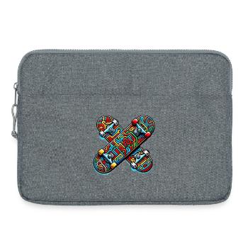 Skateboard - Laptop bag 15" - heather grey - Front
