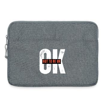 Assertive Protest Graphic T-Shirt - Laptop bag 15" - heather grey - Front