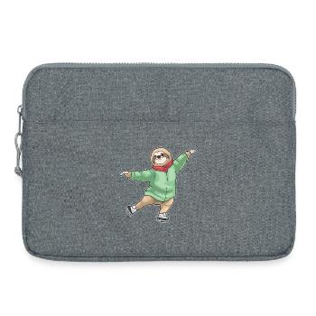 Patins à glace paresseux - Sacoche pour ordinateur portable 15 pouces - gris chiné - Devant
