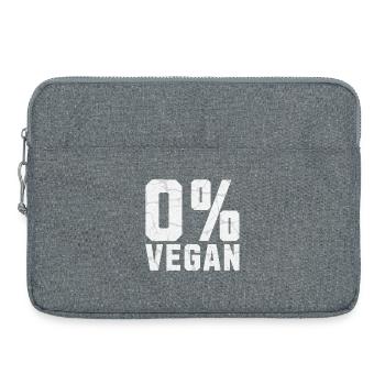 0% Vegan - Laptoptasche 15" - Grau meliert - Vorne