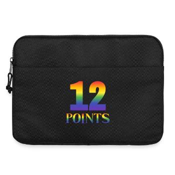 12 points Concours Eurovision de la chanson - Sacoche pour ordinateur portable 15 pouces - noir - Devant