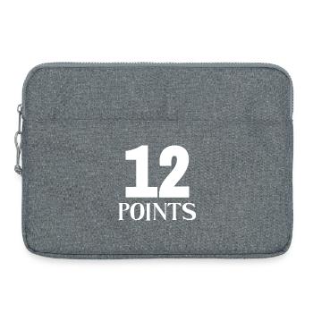 Concours Eurovision de la chanson 12 points - Sacoche pour ordinateur portable 15 pouces - gris chiné - Devant