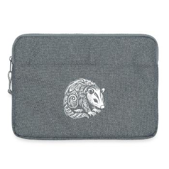 Opossum tribal - Sacoche pour ordinateur portable 15 pouces - gris chiné - Devant