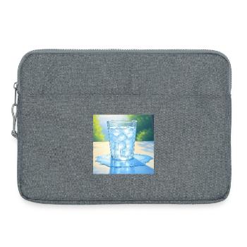 Une glace au soleil - Sacoche pour ordinateur portable 15 pouces - gris chiné - Devant