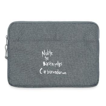Nolite te bastardes carborundorum - Laptop bag 15" - heather grey - Front
