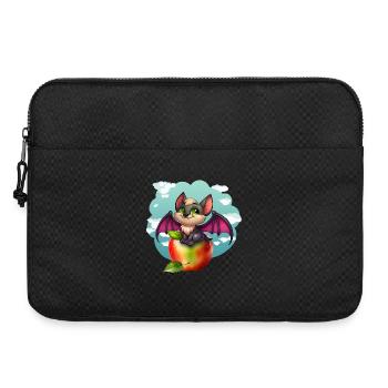 Cute Bat and Apple Fantasy Design - Laptop bag 15" - black - Front
