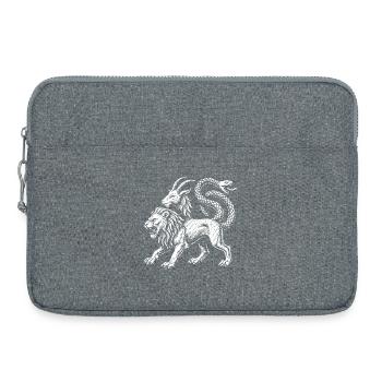 Chimera - Mythical Lion and Serpent Emblem - Laptop bag 15" - heather grey - Front