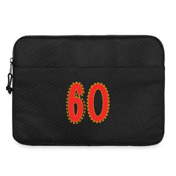 Birthday Design Numbers 60 - Laptop bag 15" - black - Front