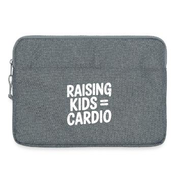 Élever des enfants = Cardio - Sacoche pour ordinateur portable 15 pouces - gris chiné - Devant