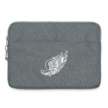 Ailes avec dessin de plumes dynamiques - Sacoche pour ordinateur portable 15 pouces - gris chiné - Devant