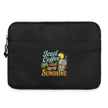 Eiskaffee und Sonnenschein - Laptoptasche 15" - Schwarz - Vorne