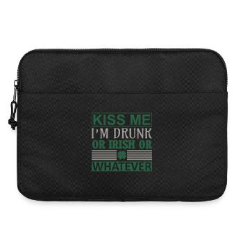 Kiss me drunk irish - Laptoptasche 15" - Schwarz - Vorne
