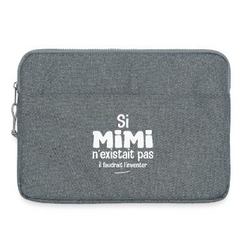 If Mimi didn't exist, we'd have to invent her - Laptop bag 15" - heather grey - Front