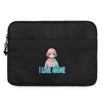 I LOVE ANIME Kawaii Manga Girl Pastel Otaku - Laptop bag 15" - black - Front