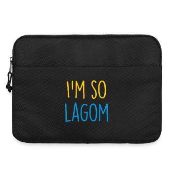 Lagom Sverige Schweden - Laptoptasche 15" - Schwarz - Vorne