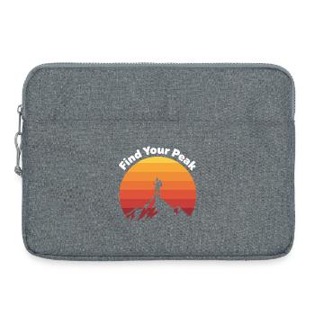 Trouvez votre voyage au sommet - Sacoche pour ordinateur portable 15 pouces - gris chiné - Devant