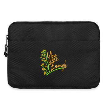 You Are Enough Self Love Motivational Quote - Laptop bag 15" - black - Front