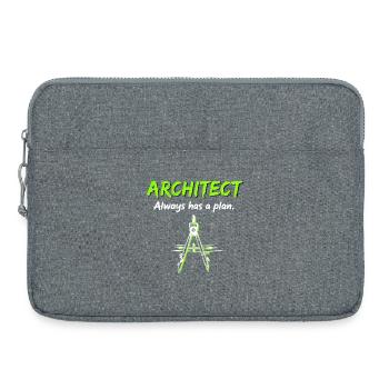 Architecture Boussole Plan de construction Architecte - Sacoche pour ordinateur portable 15 pouces - gris chiné - Devant