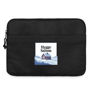 Cozy Hygge Saison Winterhüttendesign - Laptoptasche 15" - Schwarz - Vorne