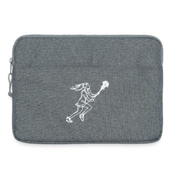 Frauen Lacrosse - Laptoptasche 15" - Grau meliert - Vorne