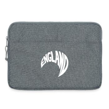 Lettrage en cercle anglais - Sacoche pour ordinateur portable 15 pouces - gris chiné - Devant