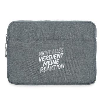 Aucune réaction - je m’en fiche - Sacoche pour ordinateur portable 15 pouces - gris chiné - Devant