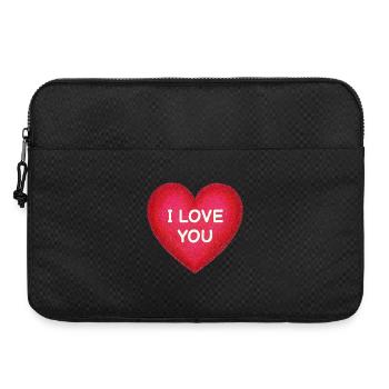 Mein Herz, ich liebe dich - Laptoptasche 15" - Schwarz - Vorne