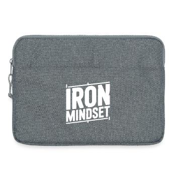 Iron Mindset - Laptop bag 15" - heather grey - Front