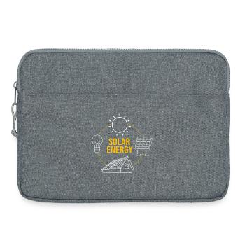 Cellules solaires Énergie solaire Énergies renouvelables - Sacoche pour ordinateur portable 15 pouces - gris chiné - Devant