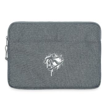 Lustiges Snowboard Motiv für Frauen - Laptoptasche 15" - Grau meliert - Vorne