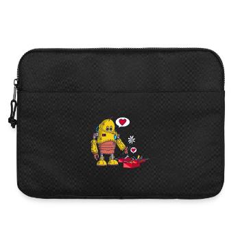 The robot and love - Laptop bag 15" - black - Front